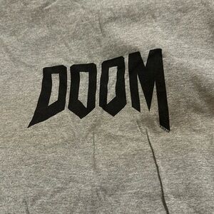 Never worn Grey Doom Tee shirt size XL